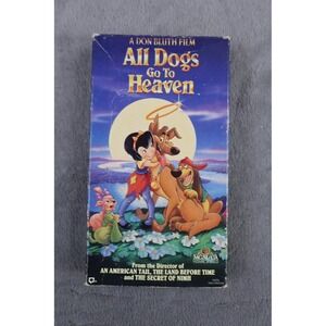 Vintage All Dogs Go To Heaven VHS MGM/UA Home Video Don Bluth Family Animated
